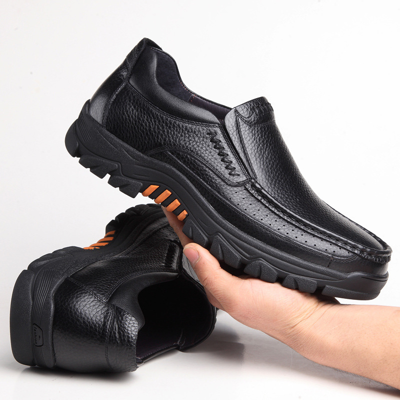 Genuine Loafers Soft Cow Leather Men Casual Shoes New Male Footwear Black Brown Slip-on 2020 new tyh6 d544