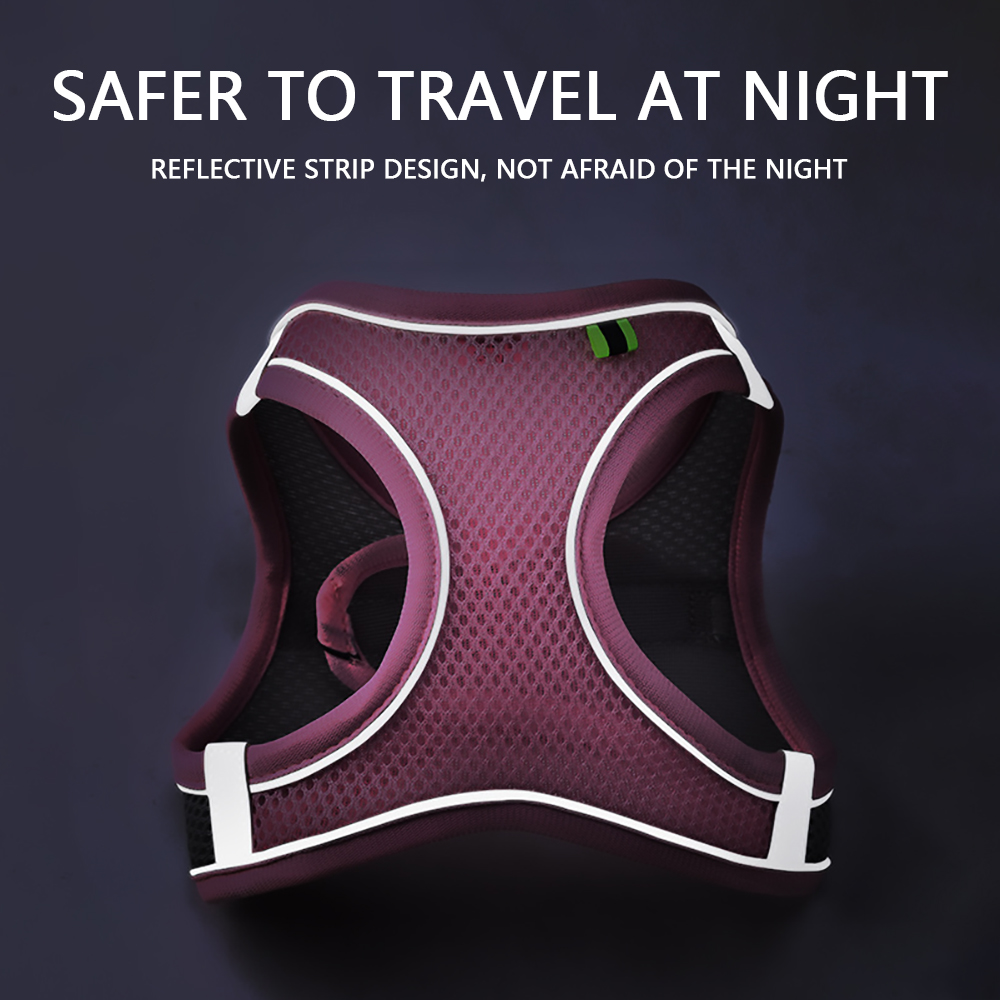 Cat Harness and Leash Set,Adjustable Escape Proof Kitten Vest Harness with Soft Mesh Reflective Pet Harness,Fit for Kitten,Puppy