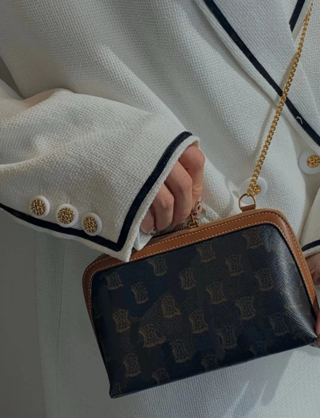 10A1.1 Luxury Designer Shoulder Bag Women's Crossbody Bag 3D Printed Pattern High Quality Women's Chain Handbag Fashion Bag Wallet Party Bag Aa8
