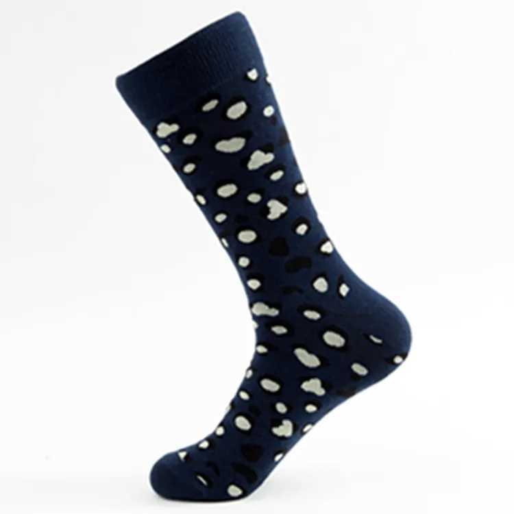 Men's Socks 5 pairs of socks large size colorful happy trendy socks wholesale medium and high tube casual mens socks manufacturers socks Y240830K