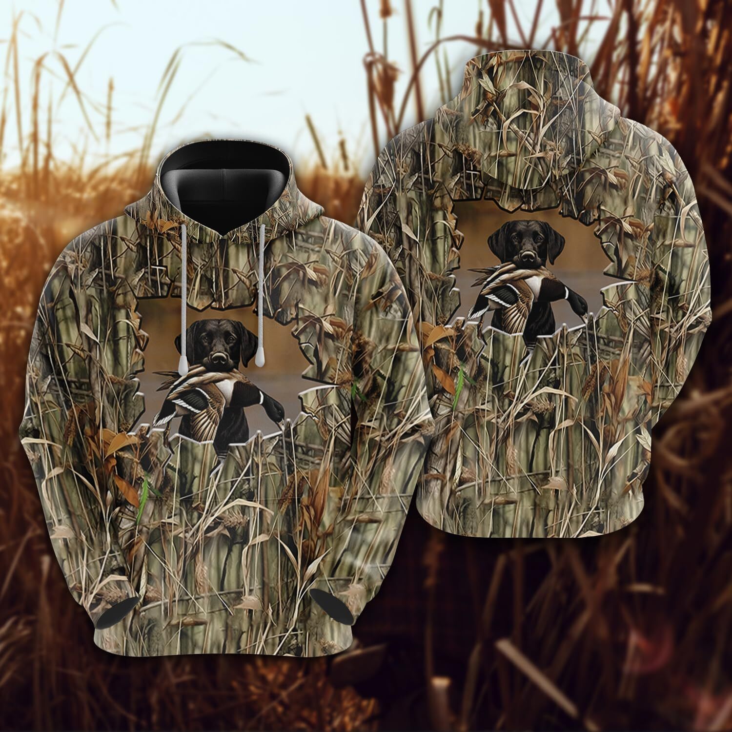 Hoodie for Mens Womens Unisex 3D Print Duck Mallard Camo Hunting Pullover Hooded Sweatshirt Hoodies With Big Pockets Series 182 Graphic Hoodies sweats