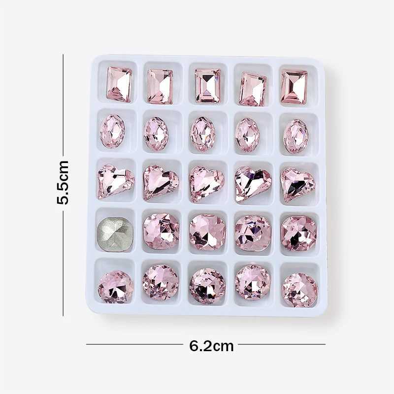 10/25 Sharp Bottom Crystal Nail Art Water Diamond Mixed Shape Large Crystal Nail Charm High Quality Sparkling Stone Nail 3D DIY Stickers W240829