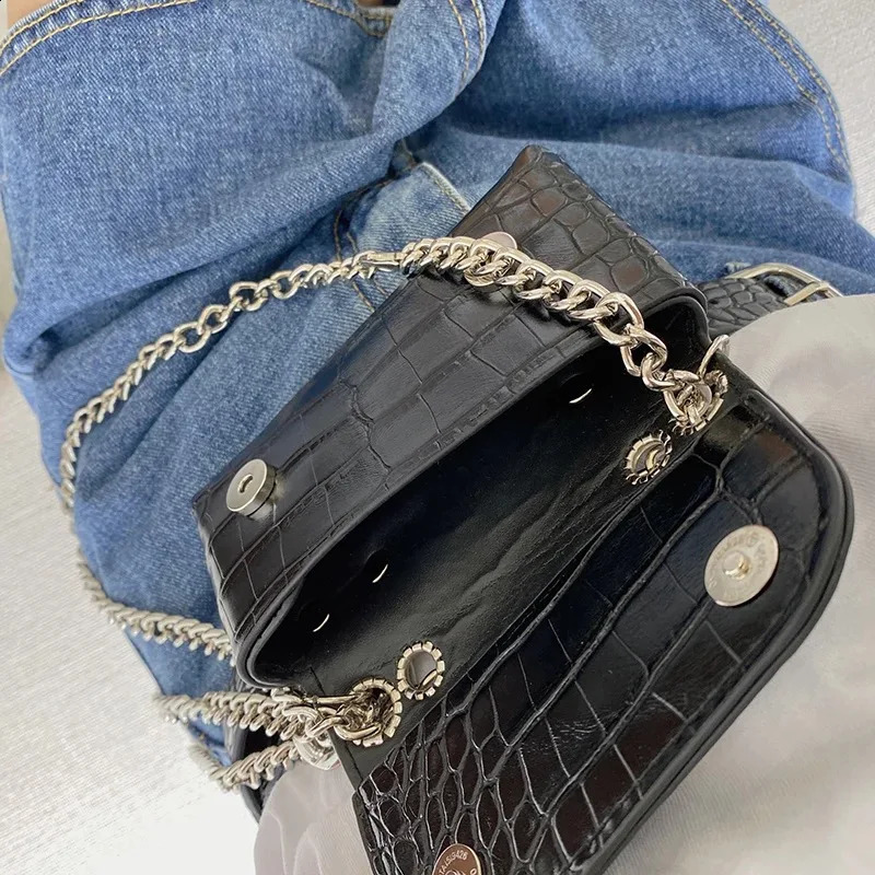 Fashion High Quality Thick Chain Belt Detachable Crossbody Chest Bags Waist Bag For Women 240830Z