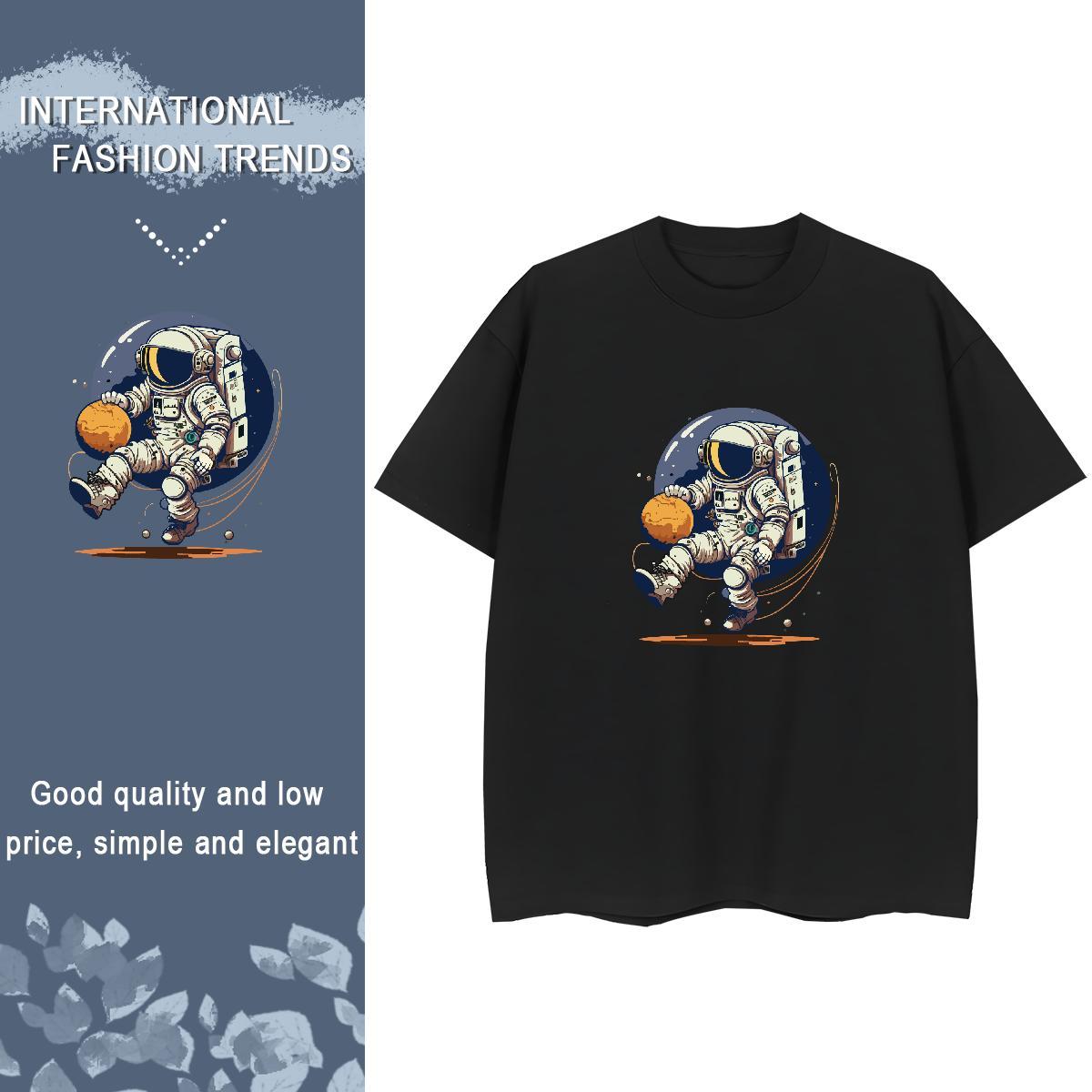 Female Women Tshirts 100% Cotton 230g universe Casual Sport Women T Shirts O Neck Short Sleeves DIY Anime Printed Clothings