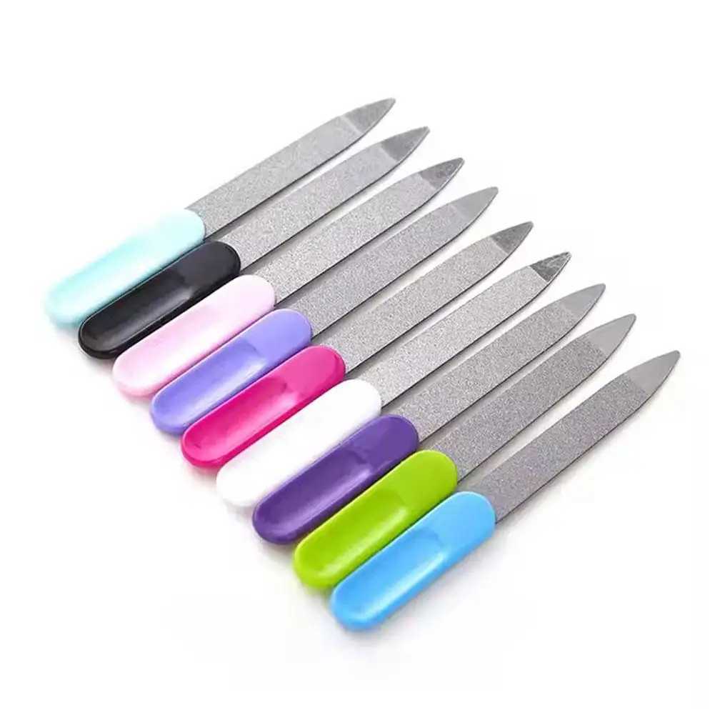 Nail file for stainless steel natural nails sharp pointed Ti R0A3 sword finger file W240829