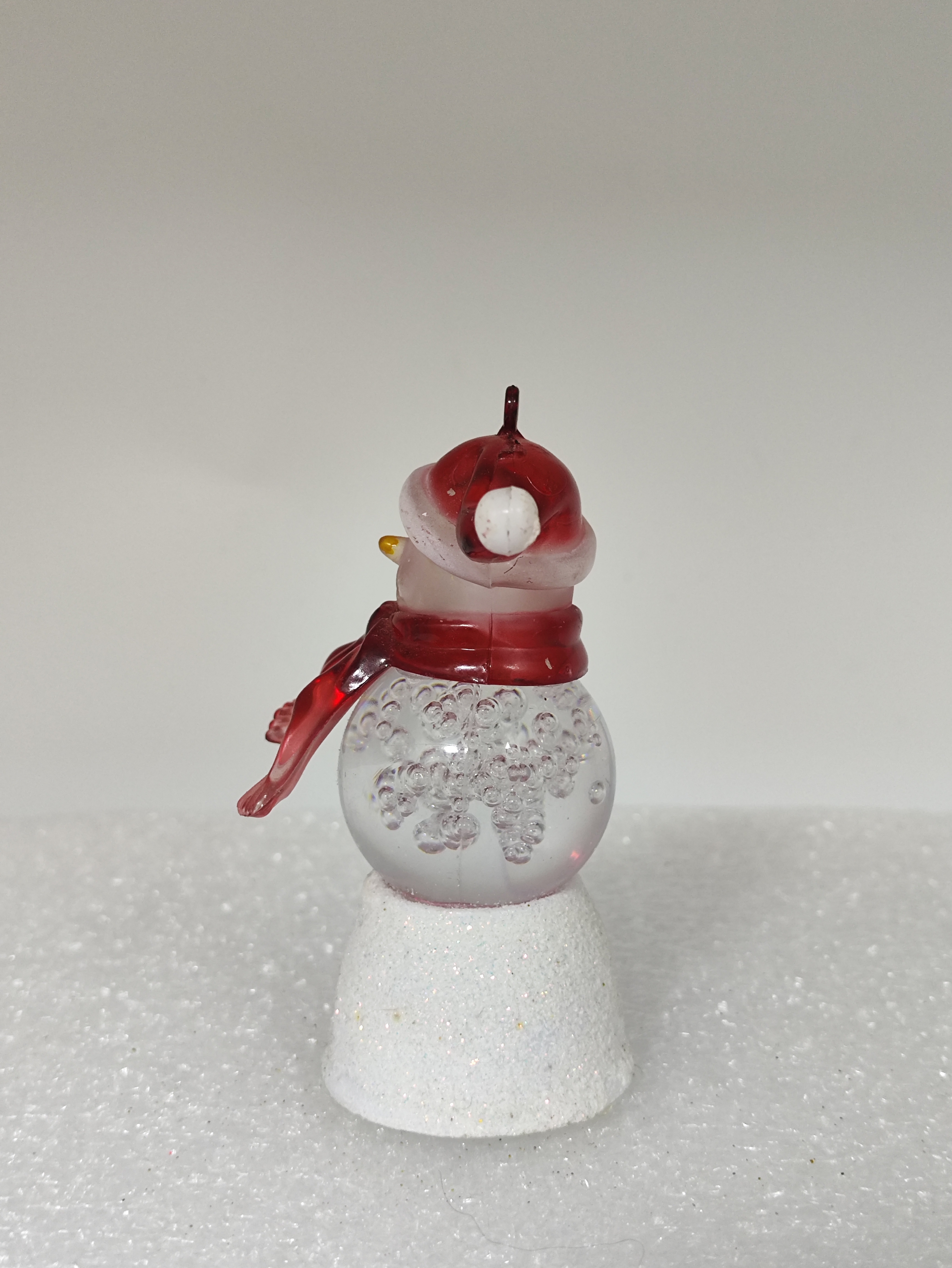 Christmas gift Bubble ball snowman three-piece set for children LED lights Christmas ornaments