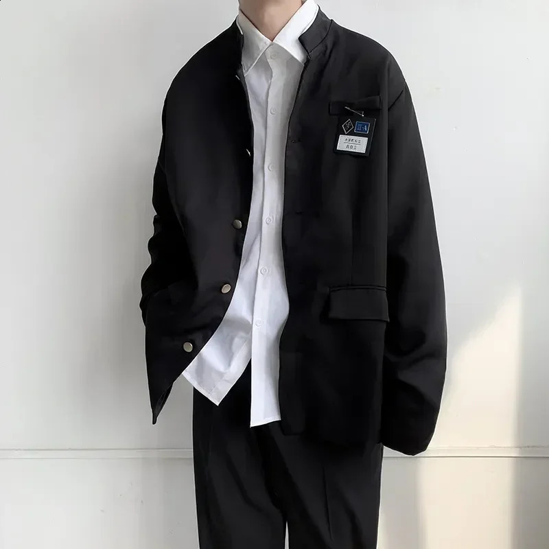 Gakuran Small Japanese Coat Fashion Autumn Student Jacket Casual Suit Style Mens Clothing Youth Uniform 240827