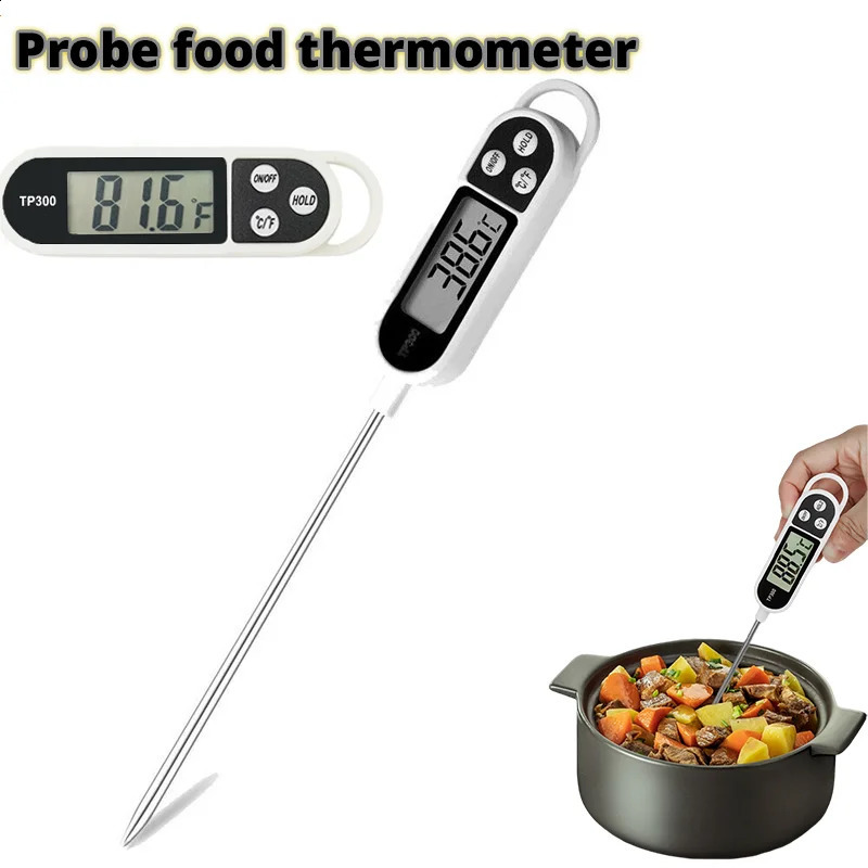 1 food thermometer TP300 digital kitchen thermometer for meat cooking food probe barbecue electronic oven kitchen tool portable 240829