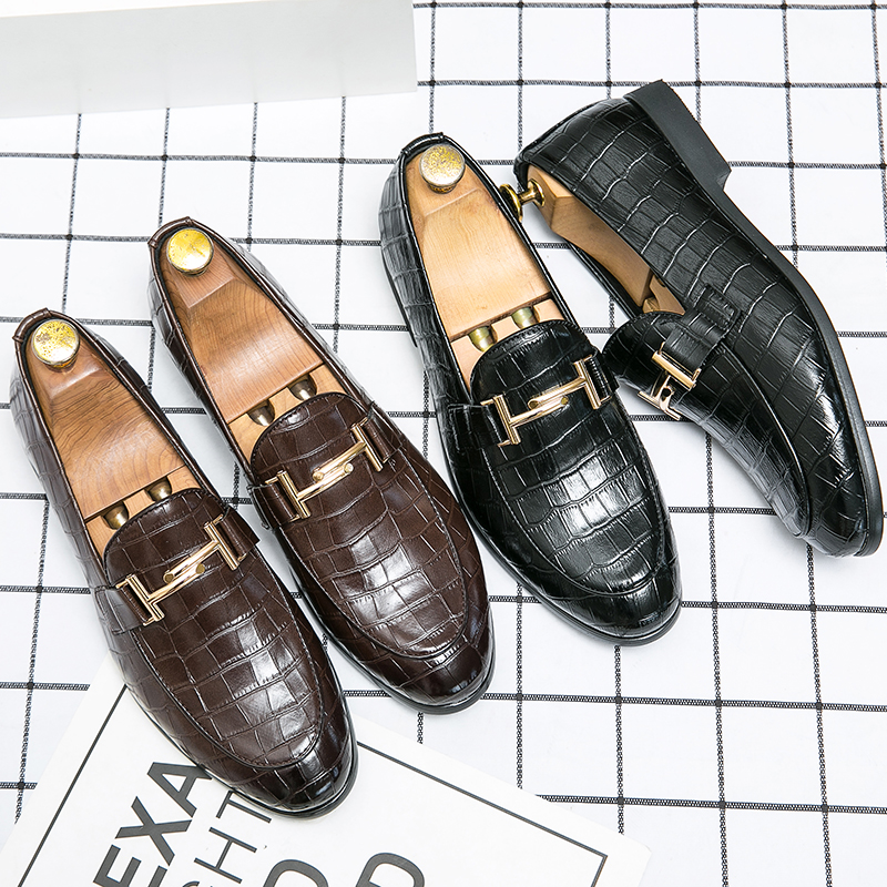 Mens Designer Brand Casual Dress Leather Business Office Loafers Formal Footwear Breathable Shoes Flats for Men Plus Size 38-48