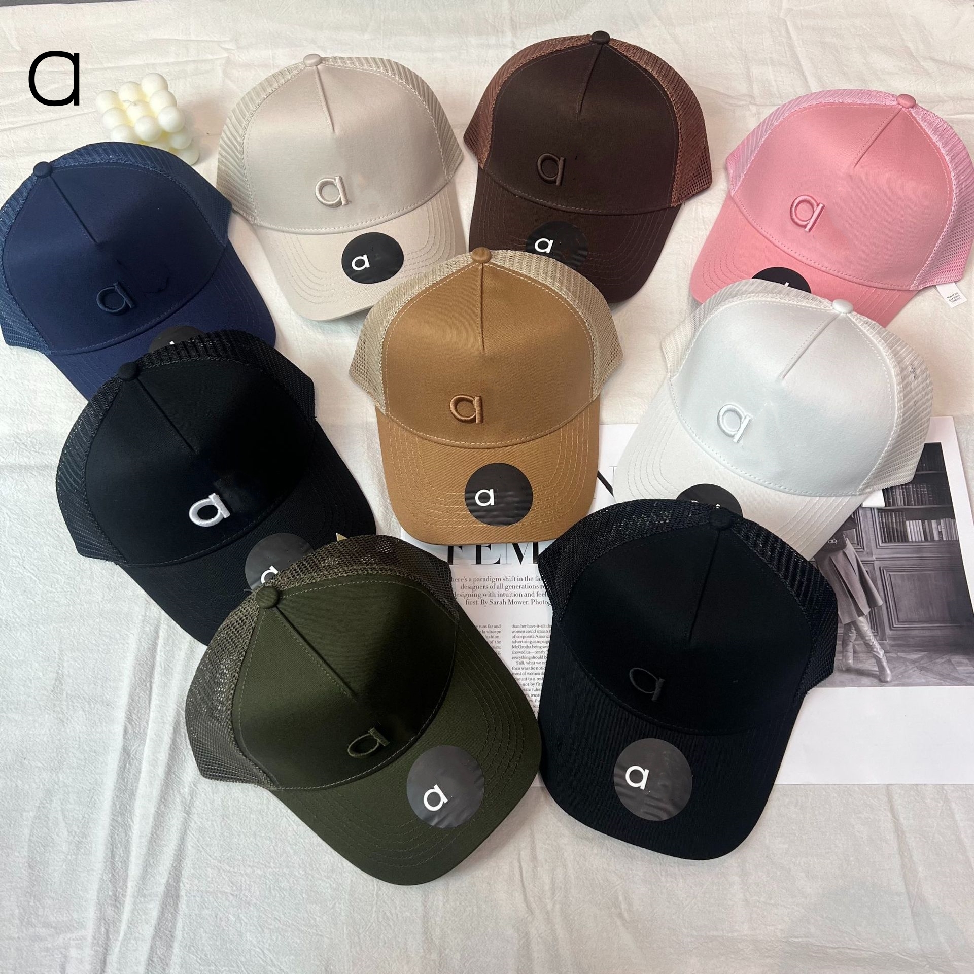 New A532 Mesh Hats Baseball Caps for Men and Women Cap Couple Breathable Sun Hat
