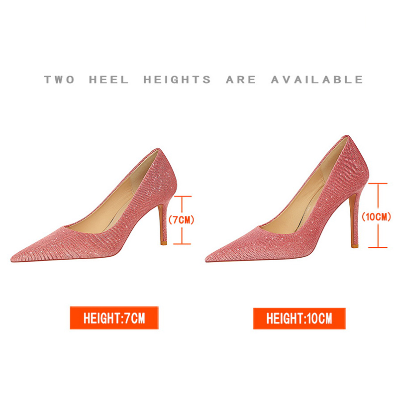 Fashion Women 7cm 10cm Heels Spring New Suede Design Woman Pumps Stilettos Sexy High Heels 6 Colour Large Size 43 Female Shoes