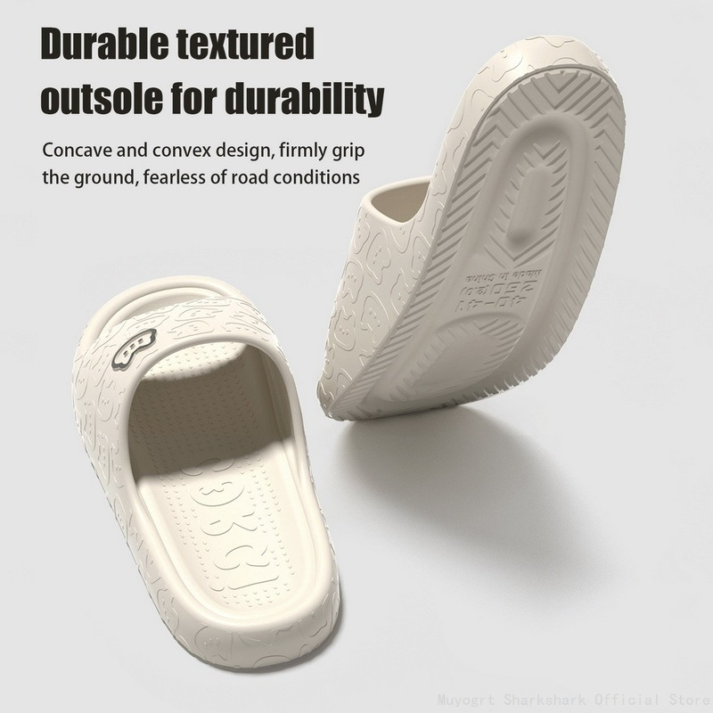 Summer 2024 Women Men Slippers Indoor Bathroom Thick Platform Non-Slip Home Cartoon Cat Flip ps Beach Sandals Ladies Shoes d124