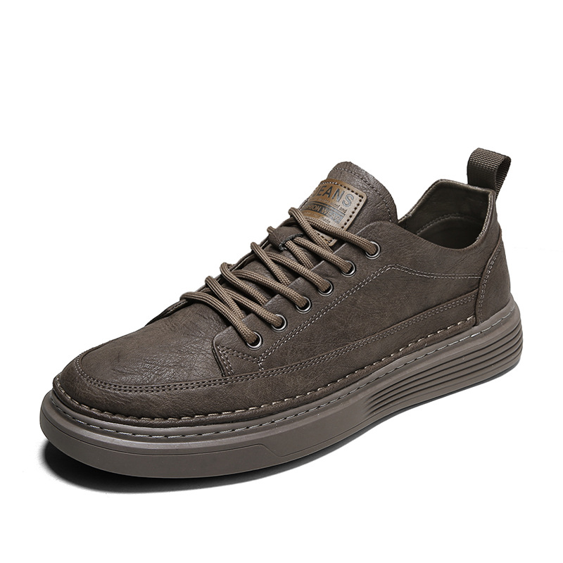 Leather Casual Winter Cotton Flat Running Sneakers Warm Skate Shoes Fashion Anti-skid Wear Men Boots Classic 2022 New 8725