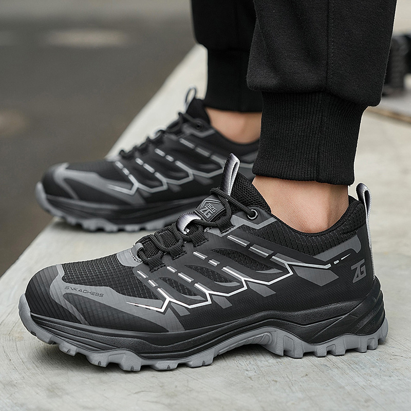 Sneakers Lightweight Fashion Safety Steel Toe Work Boots Indestructible Puncture-Proof Men Protective Shoes 62a5