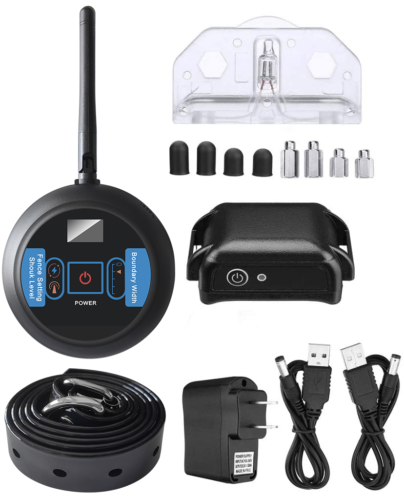 2024 new Electric Dog Fence System-Wireless Dog Fence Covers 1.2 Acre Pet Boundary Containment System Tone Shock Waterproof Rece