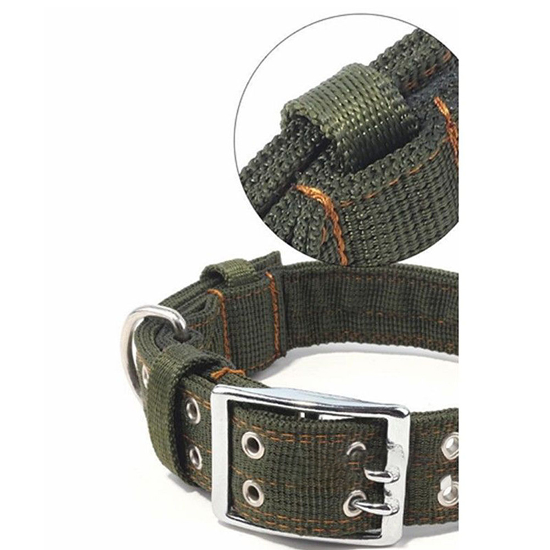 Adjustable Dog Collar Nylon Exquisite Pet Firm Dog Strap for Middle-large Dog Neck Ringplay outdoors Pet Teddy Pitbull Supplies