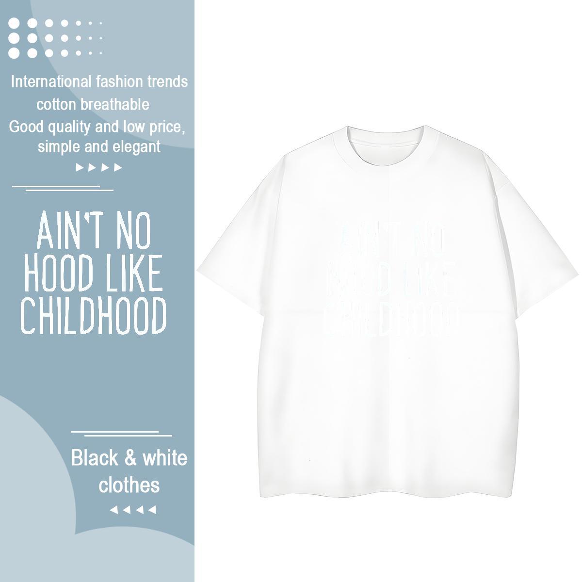 Unisex Womens Tshirts 230g Pure Cotton letter Sport T Shirts Women Breathable Crew Neck DIY Logo Tees Shirts