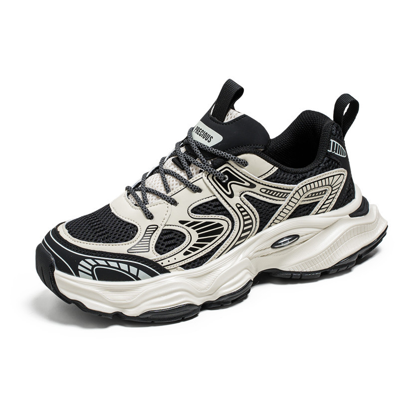 Men's thick soled mesh breathable versatile casual sports shoes