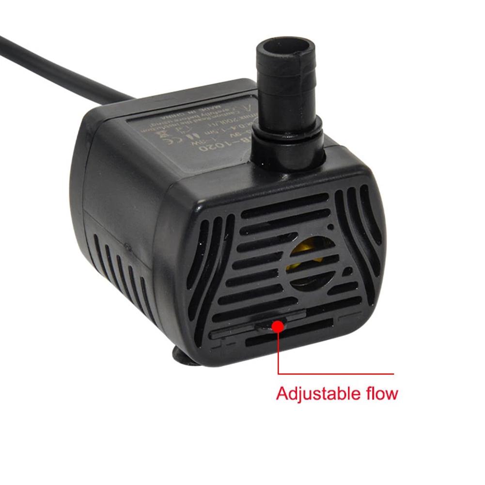 Mini USB Pump DC 5V Submersible Water Pumping for Aquarium Fish Fountain Garden House Water Hydroponic