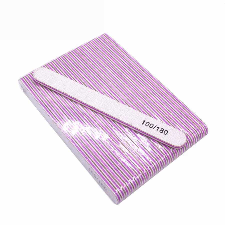 10 double-sided enamel nail files for nail sanding machines 100/180 nail art tools W240829