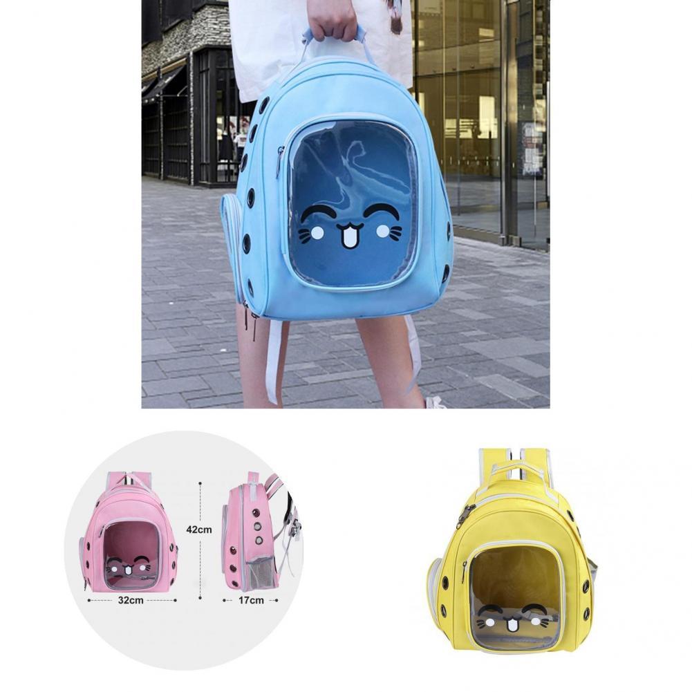 Pet Backpack Lovely Pet Cat Travel Carrier Backpack 12 Ventilation Holes Cat Bag