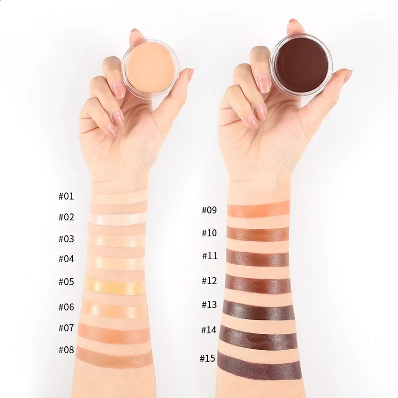 15 color concealer waterproof full coverage durable liquid basic makeup mask black circle 240829