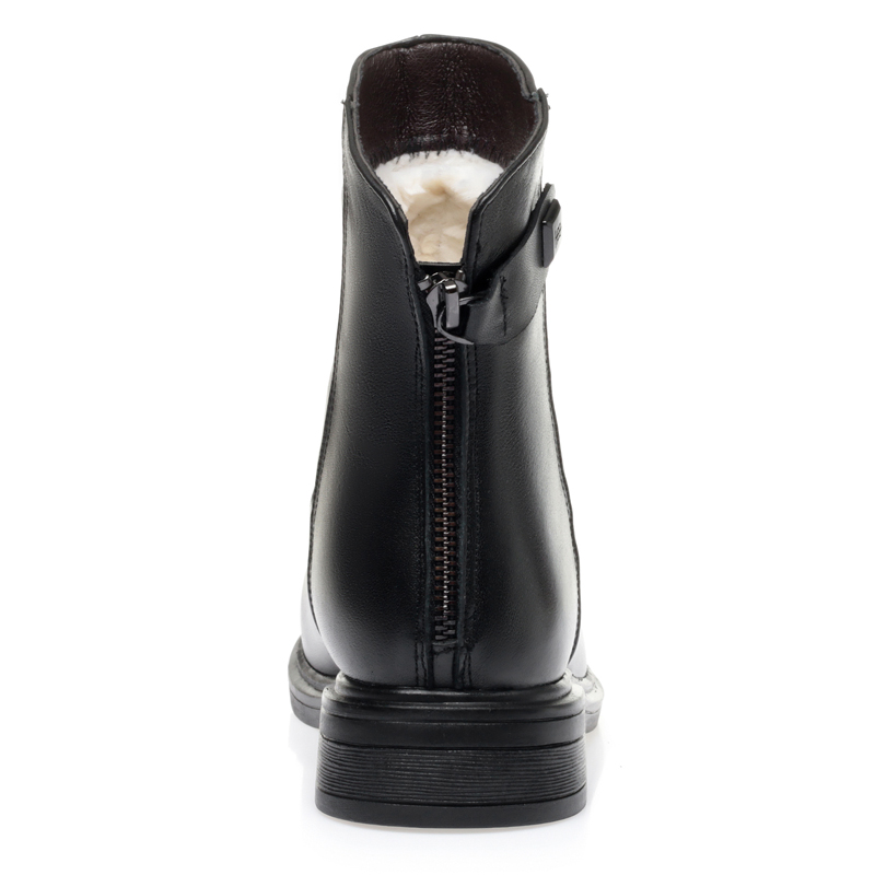 Winter AIYUQI Shoes Large Size 41 42 43 Non-slip Short New Boots Genuine Leather Warm Natural Wool Women Snow Boot ee6b
