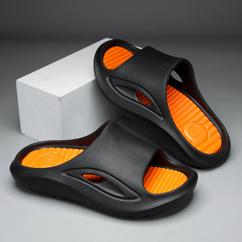 New Men's Slippers Outdoor Indoor Sandals Beach Men Casual Shoes Thick Soft Slides Men Flip-flops Men's Slippers Big Size 46 47