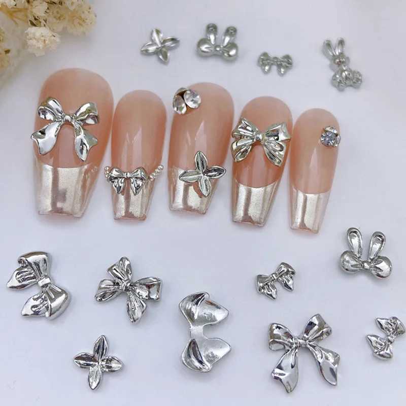 10 Butterfly Accessories Ribbon Accessories Ribbon Decoration for Nail Charm Bow Charm Nail Patterns Bow Kavay Charm Nail Accessories W240829