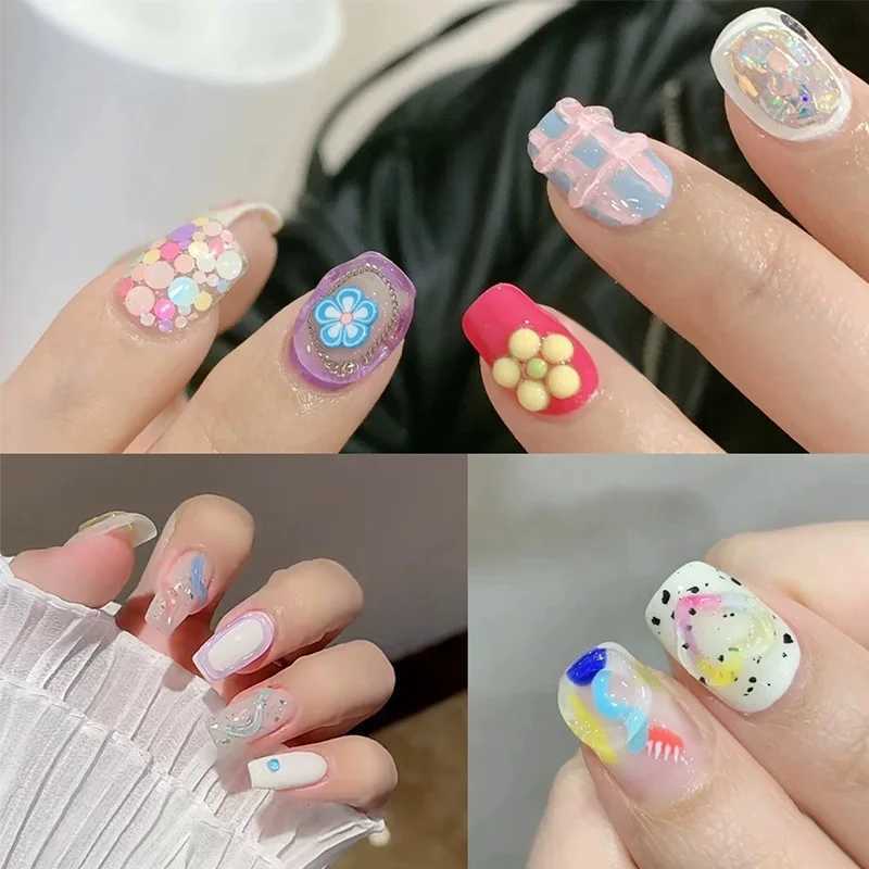 LILYCUTE 5D solid pudding embossed lining gel nail polish Korean style painting texture modeling three-dimensional modeling nail art gel W240829