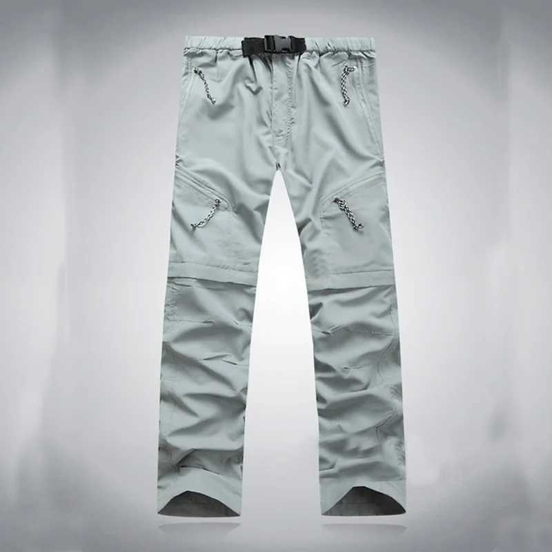 Mens quick drying pants outdoor tactical waterproof detachable pants hiking sports breathable hiking shorts W240829