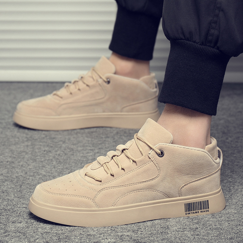 oxfords Casual lace up Footwear Breathable Outdoor fashion Male Sneakers Comfortable suede Leather Men Shoes 05d5