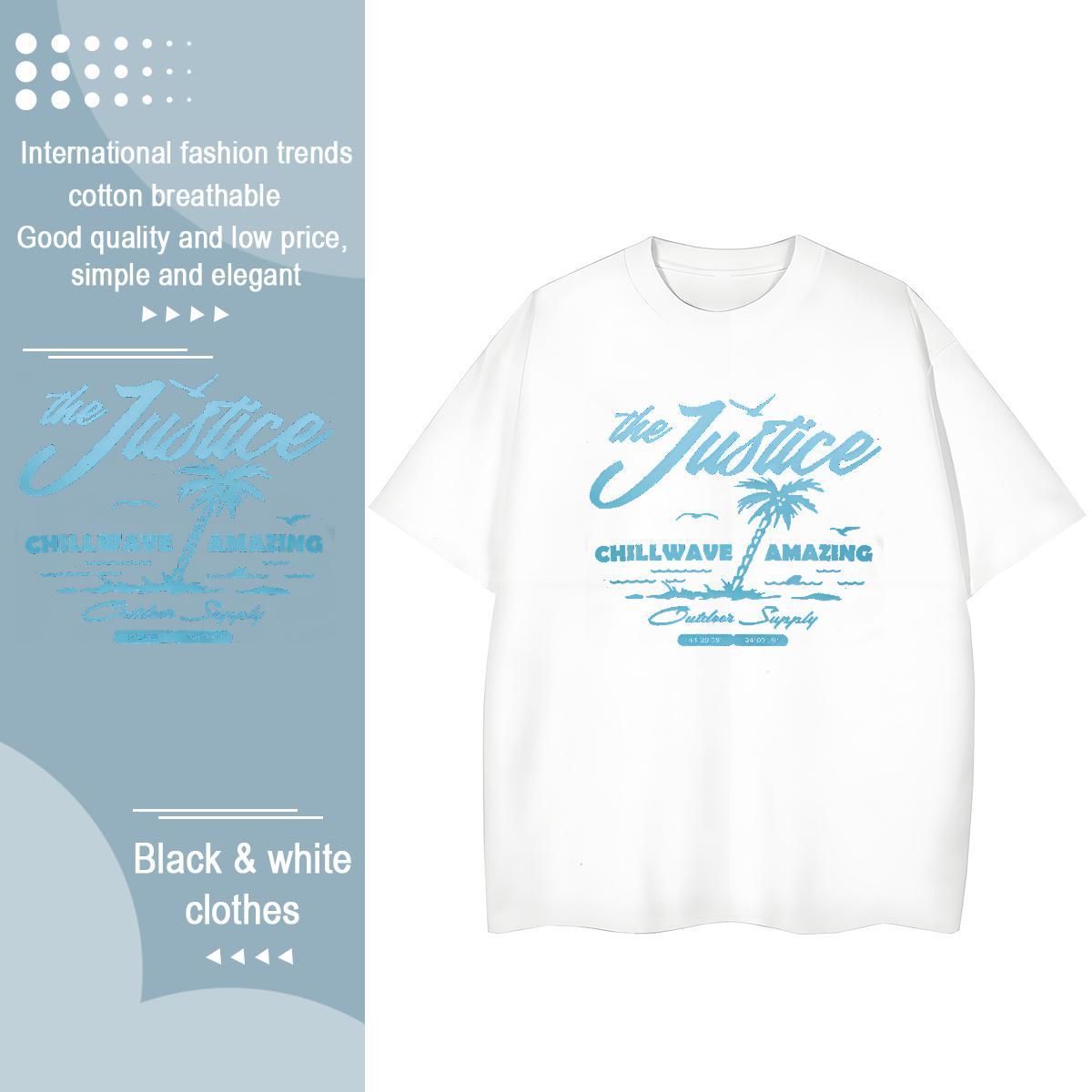 Popular Women Tees 100% Cotton 230g tree Casual Beach Woman T Shirts Breathable Crew Neck DIY Logo Clothes