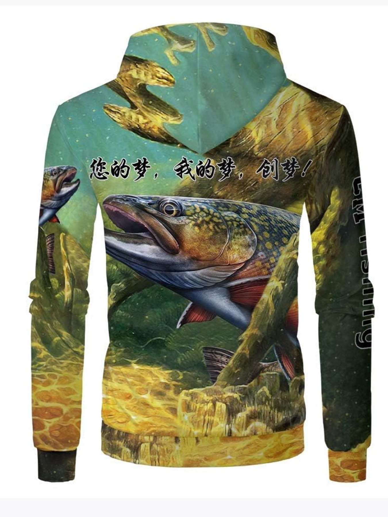 Hoodie for Mens Fish Pattern Creative 3D Print Long Sleeve Hoodies Sweatshirts Graphic Hoodies sweatshirt Pullover Long Sleeve
