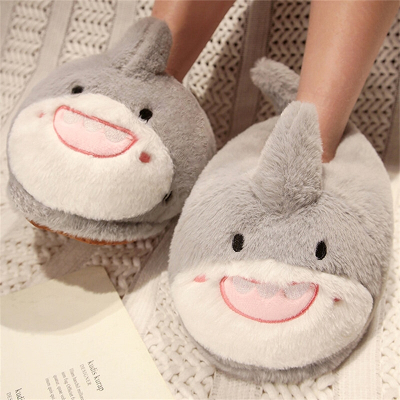 New Home Slippers Cartoon Bee Modeling Design 2023 White Warm Adult Lady Plush Head Silent Indoor Floor Women Fun Slippers Df7
