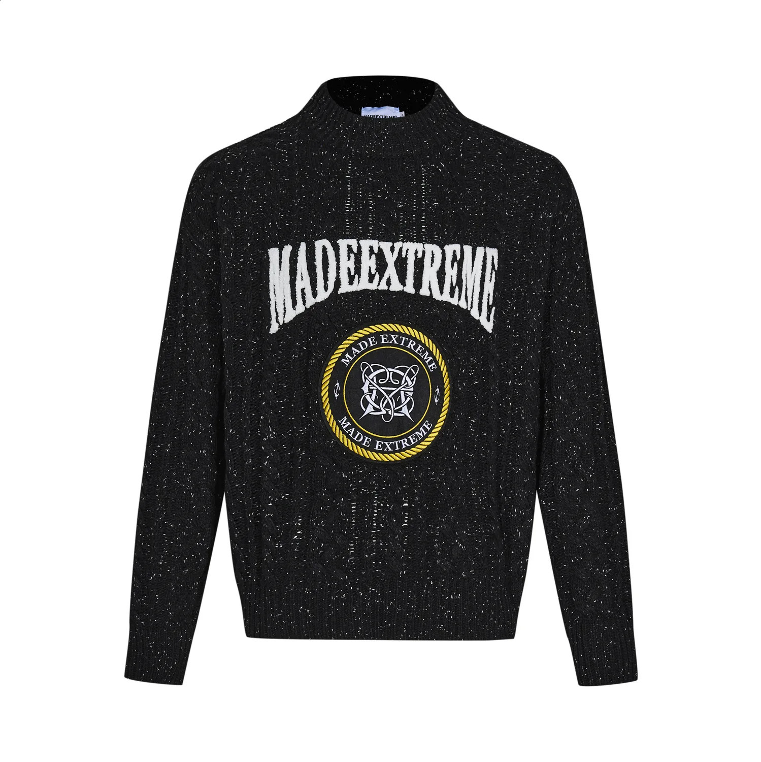Creating Extreme Campus Classic Retro Thick Twisted Snowflake Sweater for Couples 240829