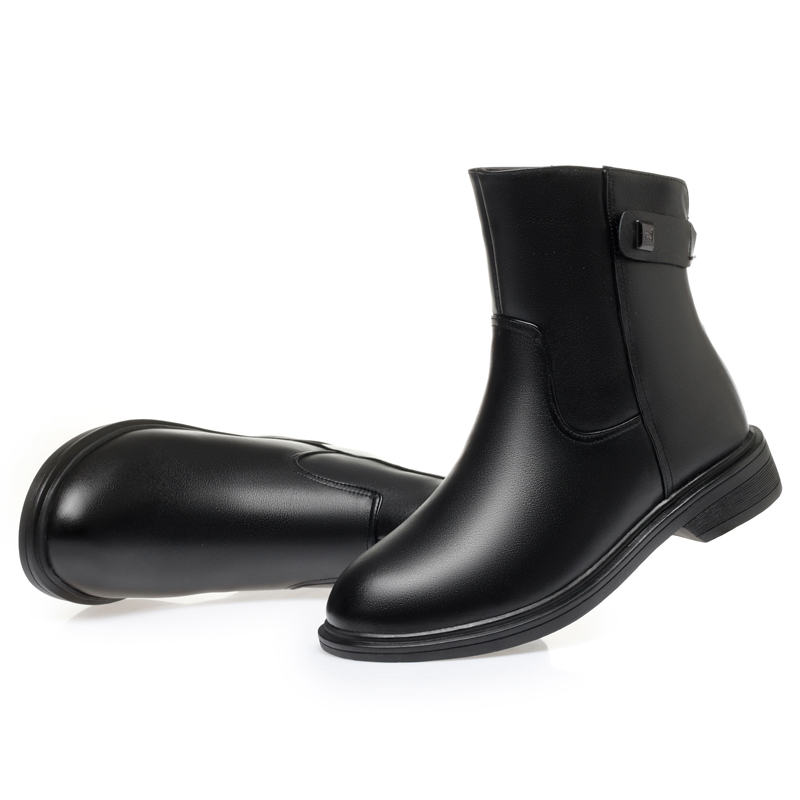 Winter AIYUQI Shoes Large Size 41 42 43 Non-slip Short New Boots Genuine Leather Warm Natural Wool Women Snow Boot ee6b