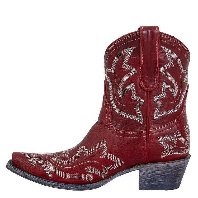 Embroidery botas mujer Faux Leather Cowboy Ankle for Women Wedge High Heel Snake Print Western Cowgirl Boots