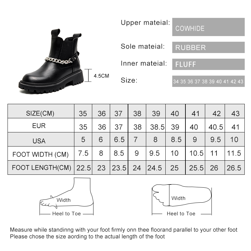 AIYUQI Boots Women Winter Genuine Leather Large Size Fur Women Ankle Boots Fashion British Style Women Chelsea boots