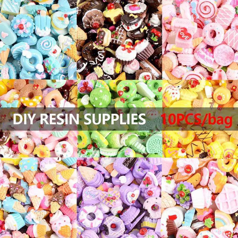 Mobile phone case decoration DIY decoration childrens toy decoration 3D nail art decoration craft supplies nail charm resin pendant W240829