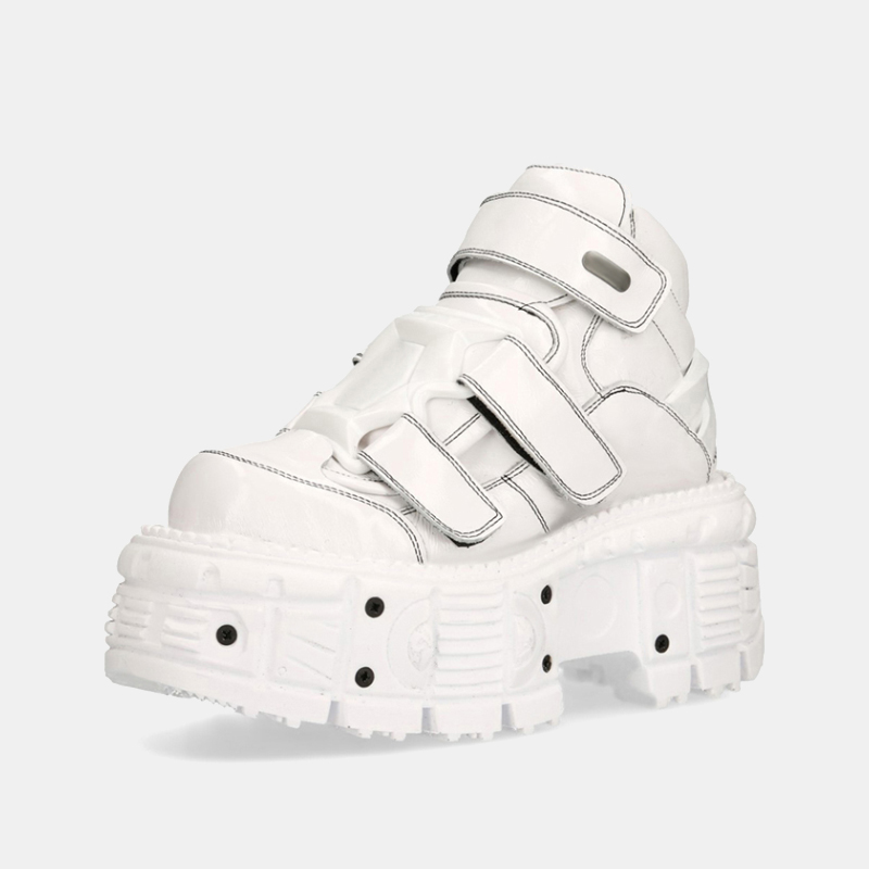 Fashion Women's Brand Ankle Platform Metal Decoration Shoes New Pumps Gothic Punk Style Motorcycle Boots Y2k Cosplay b919