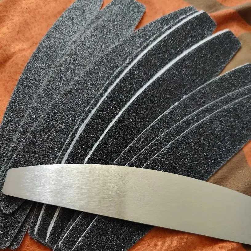 10 nail polishing files 100/180/240 gravel nail block buffer sanding machine/friction/polishing strip nail files W240829