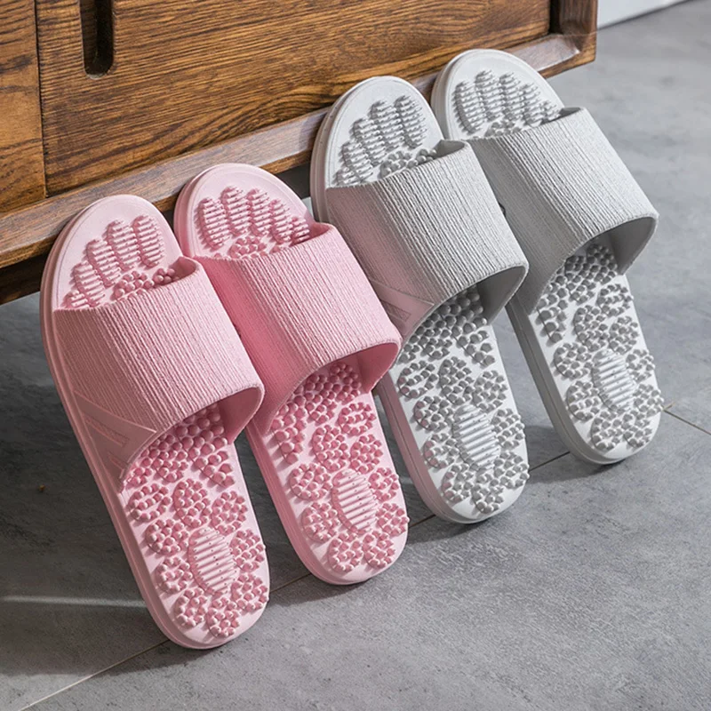 Summer Soft Non-Slip Massage Slides: Stylish Men's and Women's Home Slippers