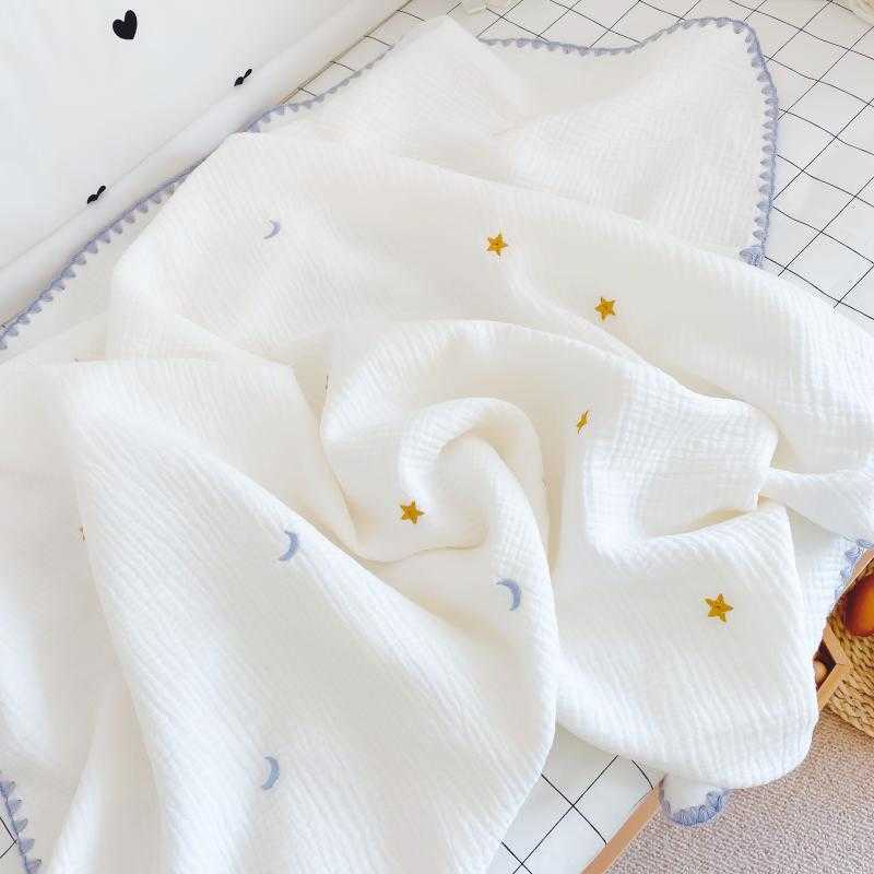 Blankets Swaddling Soft and sticky four layer gauze baby blanket pure cotton newborn wrap baby nap in kindergarten air-conditioned towel worn by summe