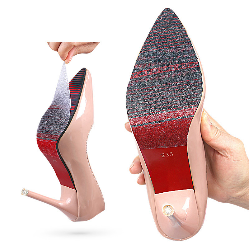 Non-Slip Shoe Pad for Bottom of Shoes Premium Rubber High Heel Repair Sticker Women Self-Adhesive Bottom Sheet Sole Protect Tool
