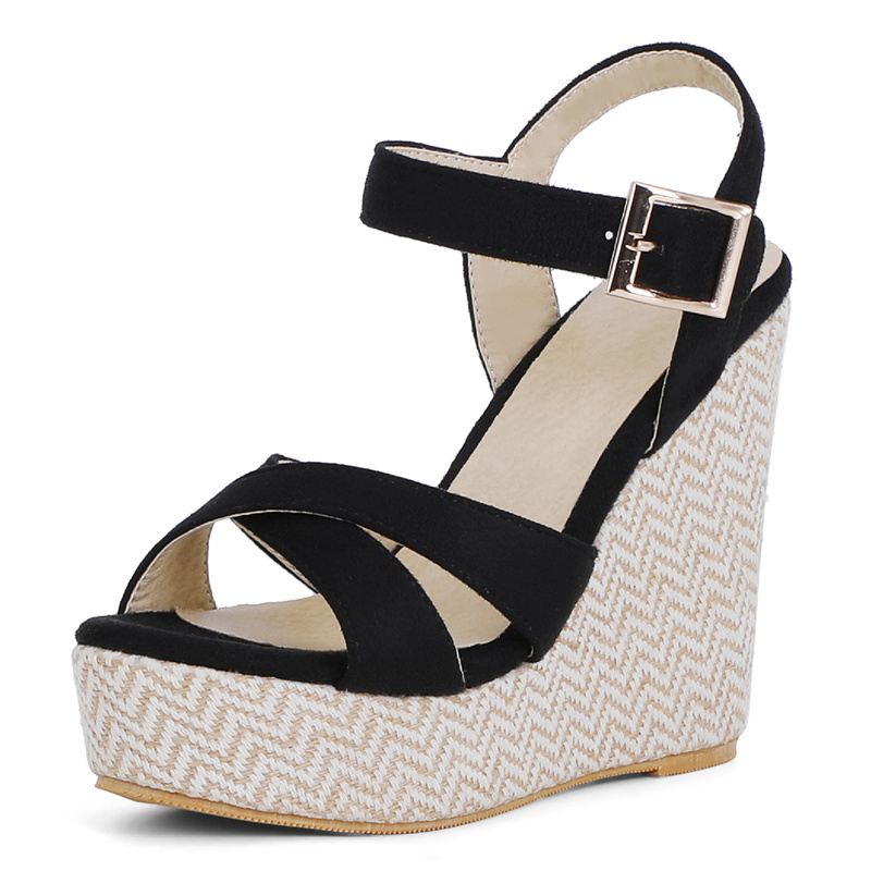 2025 new Summer Wedge Sandals For Women Fashion Heels Gladiator Sandal Platform Casual Party Shoes Female Flip ps Large Size 44 0083