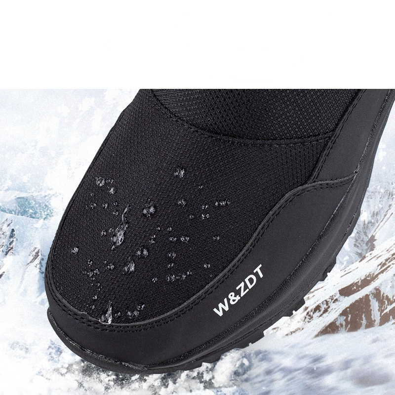 2021 Outdoor Winter Men Shoes Non-slip Waterproof Snow Boots Thicken Plush Warm Winter Boots Platform Booties Zapatos De Hombre