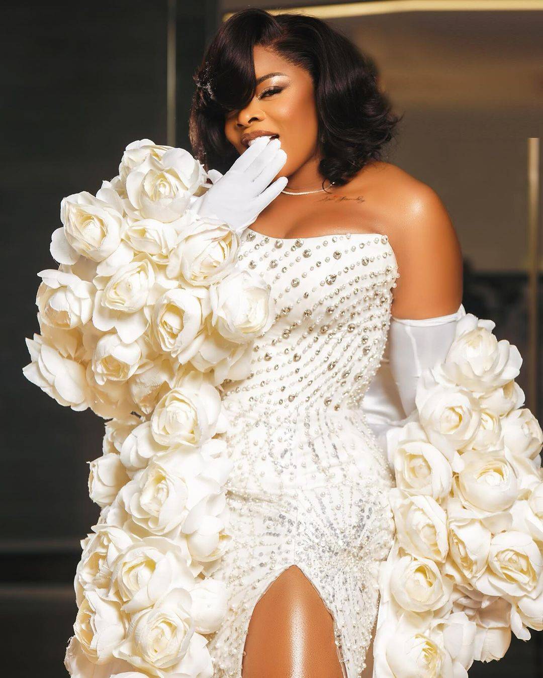 Luxurious Mermaid Wedding Dress Handmade Flowers Beads Bridal Gowns Custom Made Crystal Wraps vestidos de novia