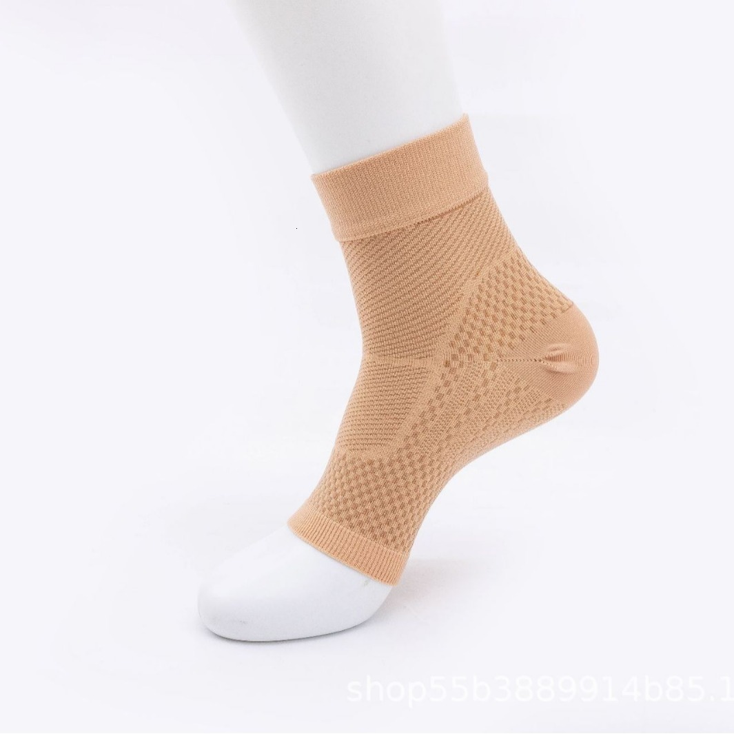 Dual way double needle nylon sports socks with pressure for ankles, hiking running sports, anti sprain and ankle wrist protection