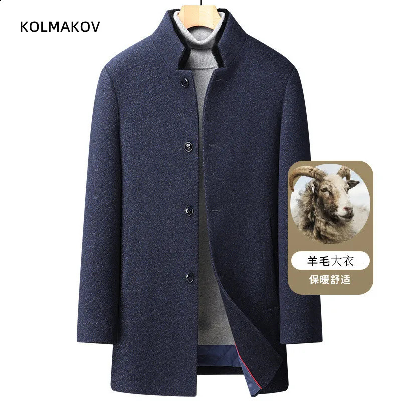 Arrival Winter Jacket Fashion Wool Coat Mens Casual Wool Windcoat Mens Dress Jacket Mens Full Size S-3XL 240829